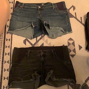 Bundle of maternity Jean shorts
